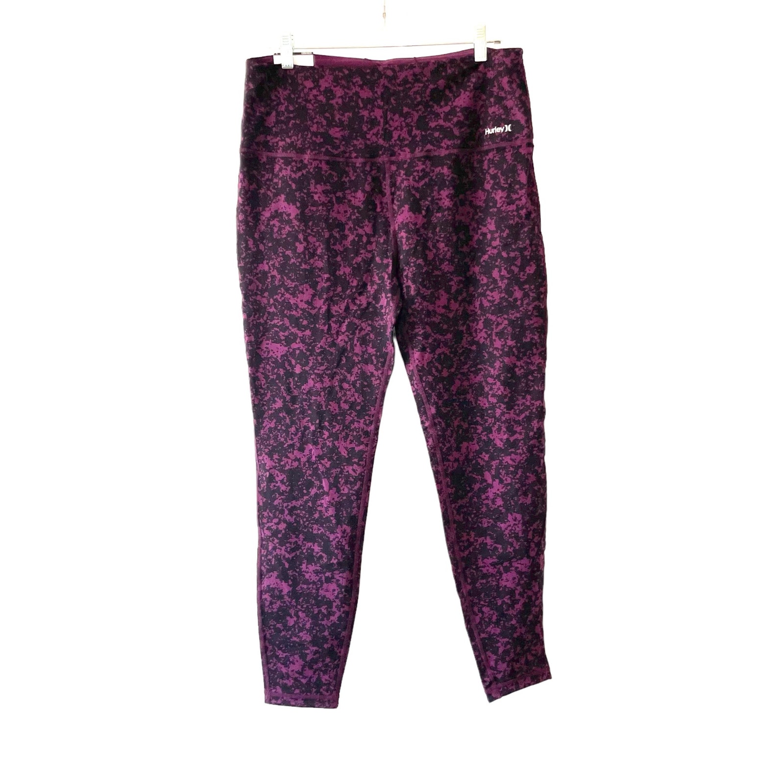 Nwt Hurley Women’s Leggings Size Large Grey Black Pattern